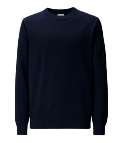 C__P__Company_Cotton_crepe_crewneck_lens__Blauw_donker