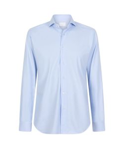 Xacus_washed_active_tailor_fit_shirt__Blauw_licht