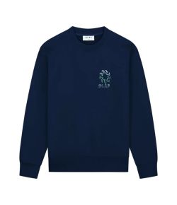 Olaf_Hussein_Gradient_Sun_Crewneck_Blauw_donker