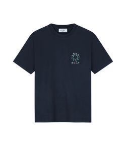 Olaf_Hussein_Gradient_Sun_T_shirt_Blauw_mix