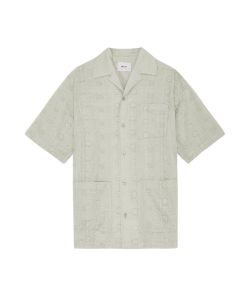 NN07_Ben_Embroidery_Anglaise_Shirt_Groen_licht