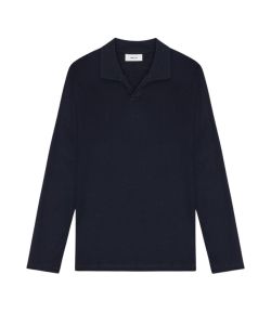 NN07_Paul_longsleeve_Polo_3525__Blauw_marine