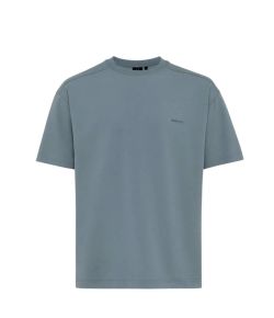 Genti_Tech_jersey_t_shirt_Blauw_staal