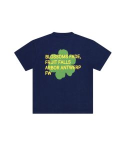 Arbor_Antwerp_Green_blossems_shirt_Blauw_donker