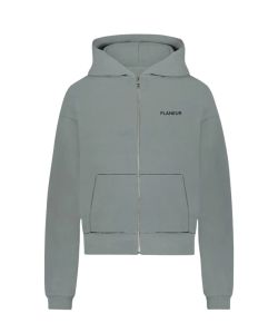 Flaneur_Logo_Zip_up_Hoodie__Turquoise