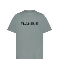 Flaneur_Printed_Logo_T_Shirt_Groen_army