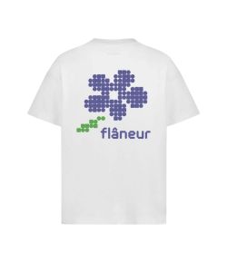 Flaneur_Pixel_flower_T_shirt_Wit