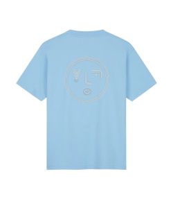 Olaf_Hussein_Olaf_lined_face_tee_Blauw_licht_1