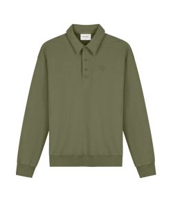 Olaf_Hussein_Signature_oversized_polo_Groen_Donker_