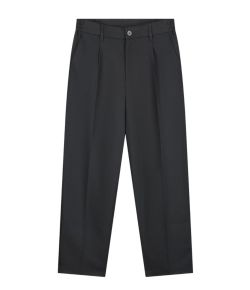Olaf_Hussein_Regular_Twill_pleated_chino_Zwart_2