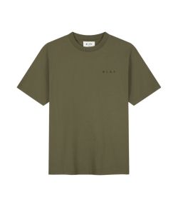Olaf_Hussein_Olaf_lined_face_tee_Groen_olijf