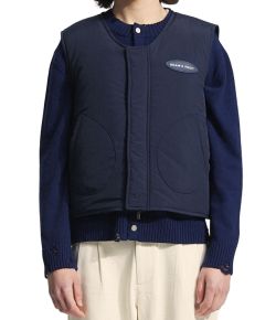 Brams_Fruit_Emblem_Patch_Padded_vest_Blauw_donker
