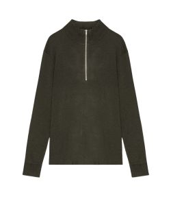 NN07_Harald_half_zip_6530_Groen_army