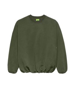 New_Amsterdam_Surf_Association_Inflatable_crewneck_Groen_olijf
