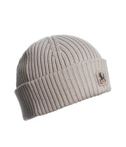 Parajumpers_Heren_Muts_PJS_logo___Rib_hat__Grijs_m_lee
