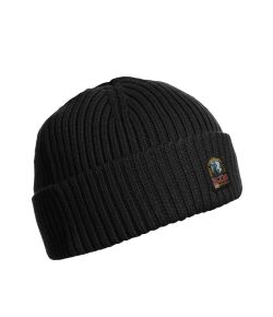 Parajumpers_Heren_Muts_PJS_logo___Rib_hat__Zwart