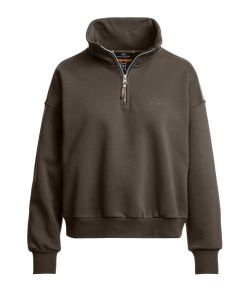 Parajumpers_Dames_Zendaya_Sweater_zip_Bruin_donker