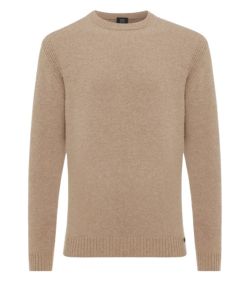 Genti_Relaxed_round_crewneck_Zand