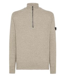 Peuterey_heren_Braille_03_half_zip__Beige_mix_2