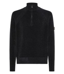 Peuterey_heren_Crivelli_chenille_half_zip_Blauw_donker_2