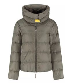Parajumpers_Dames_Jinny_Donsjack_capuchon_Groen_grijs