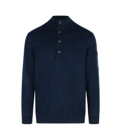 C__P__Company_Polo_collar_merino_wool_felted_Blauw_donker