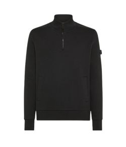 Peuterey_heren_Dory_FW_01_sweater_half_zip_Zwart
