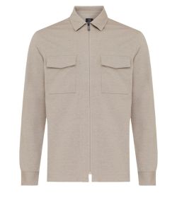 Genti_Oaks_Shirt_Jacket_Zip_Bruin_1