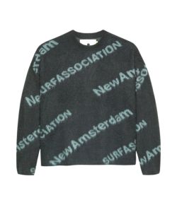 New_Amsterdam_Surf_Association_Jaquard_knit__Groen_Donker_