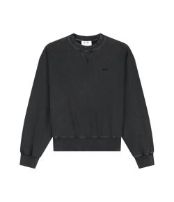 Olaf_Hussein_Boxy_Crewneck_Washed_Signature_Grijs_donker