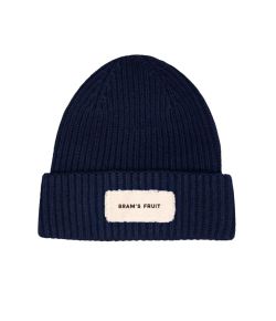 Brams_Fruit_Beanie_Distressed_woolen_Blauw_donker