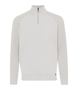 Genti_Zip_Turtle_Neck_Off_White