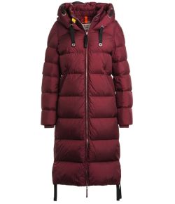 Parajumpers_Dames_Panda_Jas___puffer_long_Rood_bordeaux