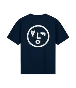 Olaf_Hussein__L_F_face_tee__Blauw_donker