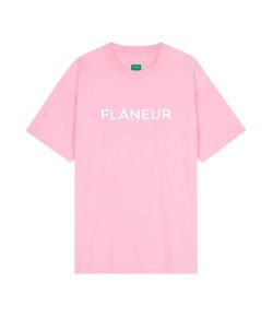 Flaneur_T_shirt_Printend_logo_Rose_licht