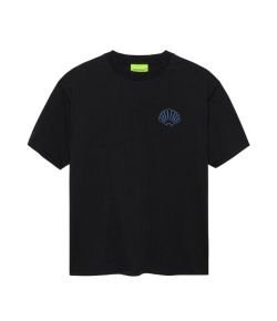 New_Amsterdam_Surf_Association_Logo_tee_Black_acid_blue_Zwart