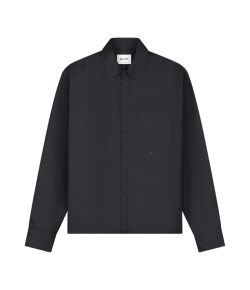 Olaf_Hussein_Shirt_Woolblend_boxy__Grijs_donker