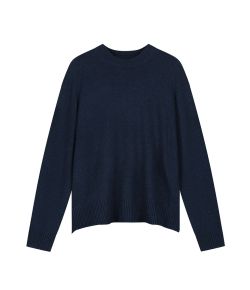 Olaf_Hussein_Crewneck_Essential_knitted_Blauw_donker_2
