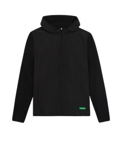 Flaneur_Badge_technical_zip_up_Zwart
