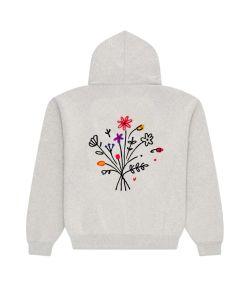 Arbor_Antwerp_Flower_Garden_Knitted_hoodie_Grijs_m_lee