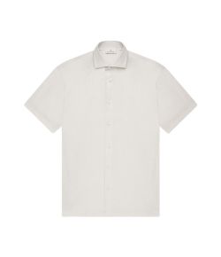 Valenza_Linen_Stretch_Shirt_S_S_Grijs_licht