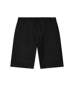 Valenza_Linen_Stretch_Sport_Shorts_Zwart