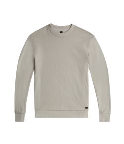 Wahts_YATES_Pique_Interlock_Crewneck_Sweater_Grijs_licht