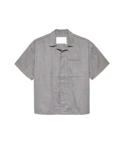 New_Amsterdam_Surf_Association_Wijk_shirt_wool__Grijs_donker