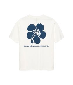 New_Amsterdam_Surf_Association_Hibiscus_tee__Wit