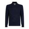 Llaud heren lupetto half zip  Blauw donker