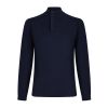 Llaud heren lupetto zip inside out finish  Blauw donker