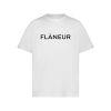 Flaneur Printed Logo T-Shirt Wit