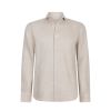 Xacus Washed linnen shirt tailor fit  Zand