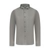 Xacus knitted tailer fit shirt  Antraciet